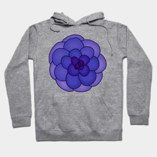 Purple and blue succulent Hoodie